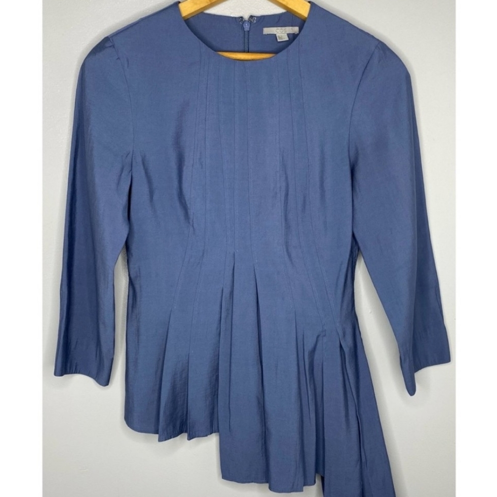 COS Asymmetric Pleated Blouse